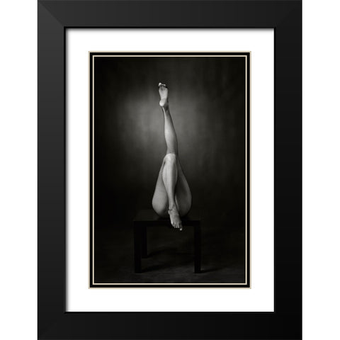 One Up, One Down Black Modern Wood Framed Art Print with Double Matting by Catchlight Studio