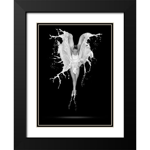 Creme De Le Creme Black Modern Wood Framed Art Print with Double Matting by Pentony MA, Pauline