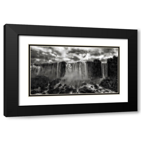Niagaras Cave Of The Winds Black Modern Wood Framed Art Print with Double Matting by Depaepe, Yvette