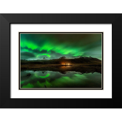 Wind To Northern Ligths Black Modern Wood Framed Art Print with Double Matting by Martin Castan, David