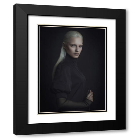 Untitled Black Modern Wood Framed Art Print with Double Matting by Shevchenko, Yuri