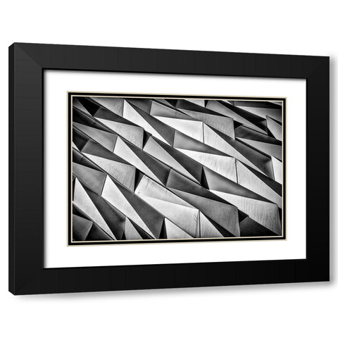 Rough Skin Black Modern Wood Framed Art Print with Double Matting by Jeanes, Matthew