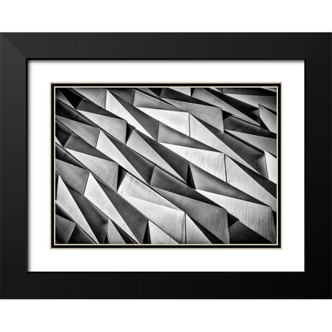 Rough Skin Black Modern Wood Framed Art Print with Double Matting by Jeanes, Matthew