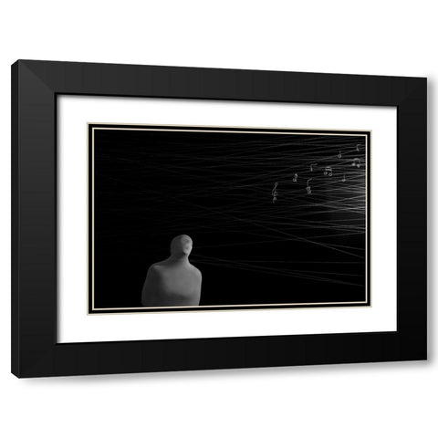 Qcocoonq Black Modern Wood Framed Art Print with Double Matting by Zahirimehr, Maryam