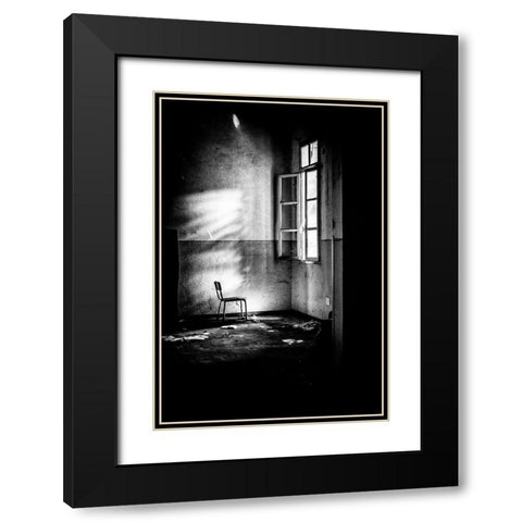 Speaks True-Who Speaks Shadows Black Modern Wood Framed Art Print with Double Matting by Milovich, Traven
