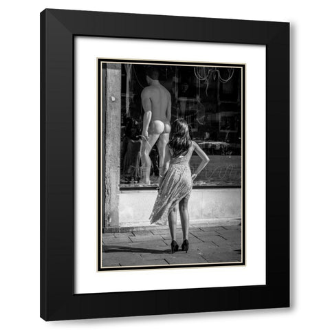 Vetrine Black Modern Wood Framed Art Print with Double Matting by Milovich, Traven