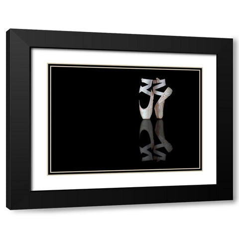 Ballet Black Modern Wood Framed Art Print with Double Matting by Pentony MA, Pauline