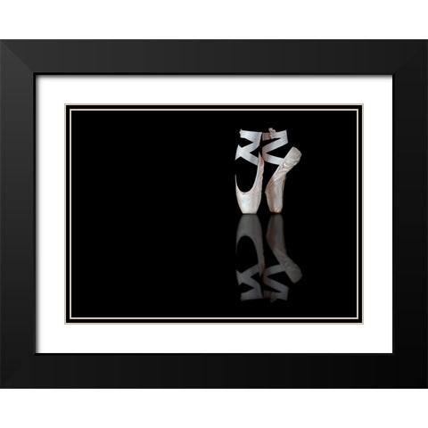 Ballet Black Modern Wood Framed Art Print with Double Matting by Pentony MA, Pauline