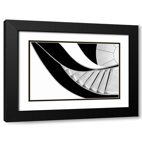 Stairway To Heaven Black Modern Wood Framed Art Print with Double Matting by Correia, Rui