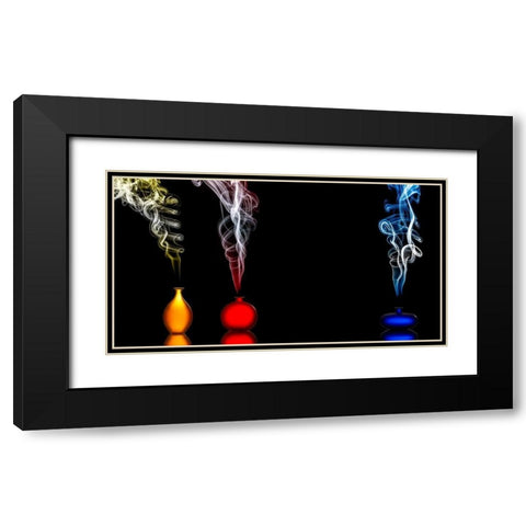 Individuality Black Modern Wood Framed Art Print with Double Matting by Doyle, Renee
