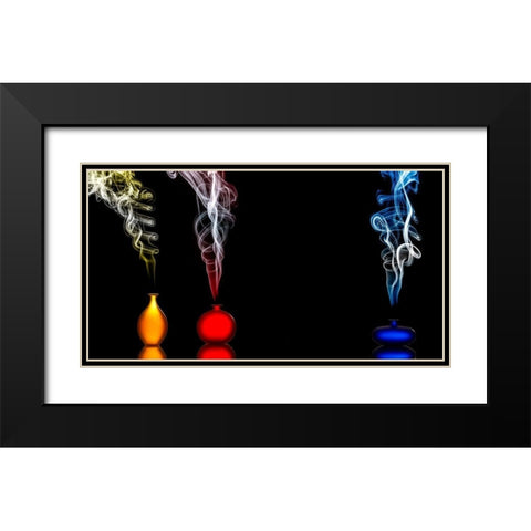 Individuality Black Modern Wood Framed Art Print with Double Matting by Doyle, Renee