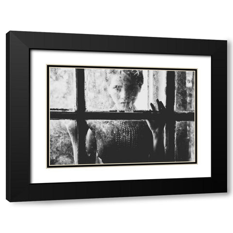 Trapped Black Modern Wood Framed Art Print with Double Matting by Fauzi Nurulhamzah, Akhmad