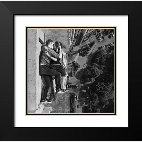 Requiem For A Dream Black Modern Wood Framed Art Print with Double Matting by Aleksey, Panteleev