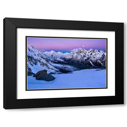 A State Of Tranquility Black Modern Wood Framed Art Print with Double Matting by Zhang, Yan