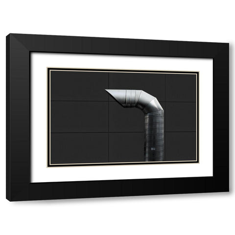 Blow Out Black Modern Wood Framed Art Print with Double Matting by Eisele, Stefan