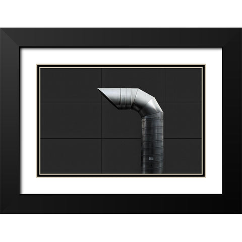 Blow Out Black Modern Wood Framed Art Print with Double Matting by Eisele, Stefan
