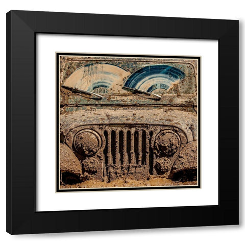 After The Mudbog Black Modern Wood Framed Art Print with Double Matting by Heiser, Jay