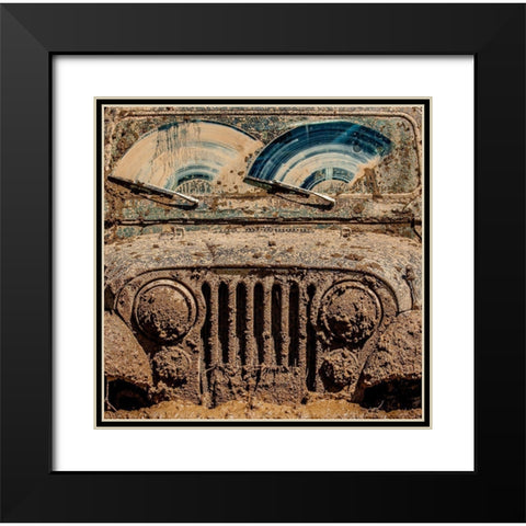 After The Mudbog Black Modern Wood Framed Art Print with Double Matting by Heiser, Jay