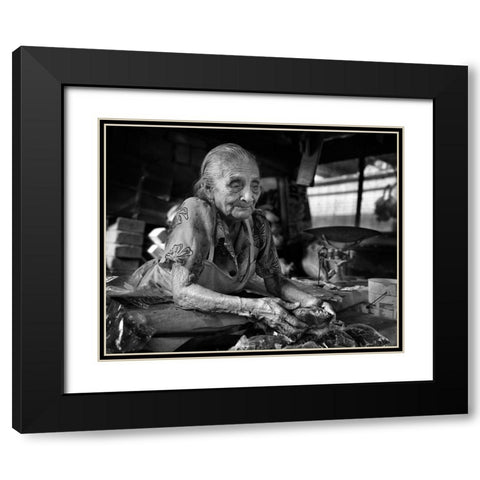 Doapa Claudia. Tabasco-Mexico Black Modern Wood Framed Art Print with Double Matting by B Ferragut, Toni
