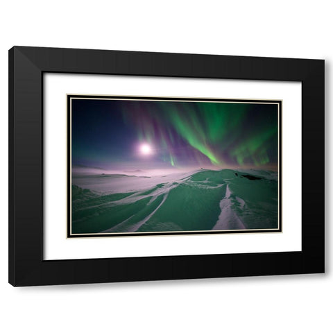Artic Winter Black Modern Wood Framed Art Print with Double Matting by Eriksson, Robin