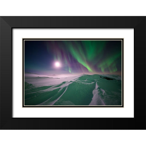 Artic Winter Black Modern Wood Framed Art Print with Double Matting by Eriksson, Robin