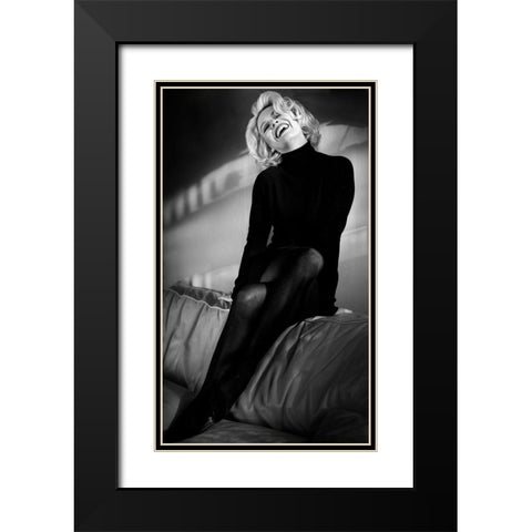 My Day With Marilyn .... Black Modern Wood Framed Art Print with Double Matting by Peter Muller Photography