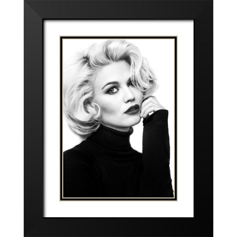My Day With Marilyn... Black Modern Wood Framed Art Print with Double Matting by Peter Muller Photography