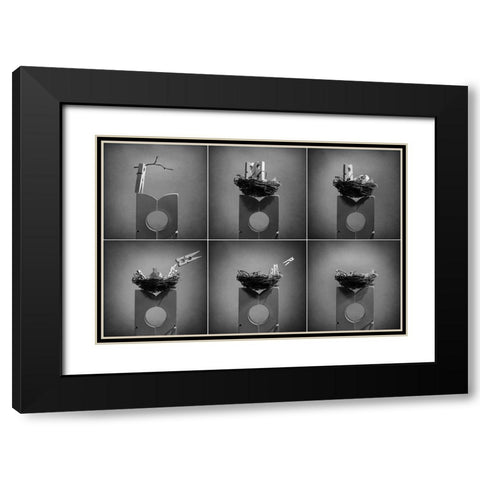 The Nest Black Modern Wood Framed Art Print with Double Matting by Ivanova, Victoria