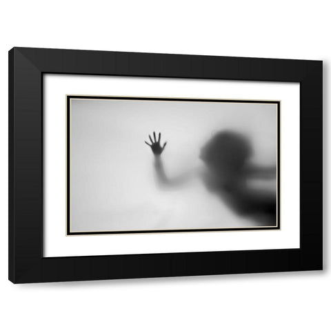 Dream Of Flying Black Modern Wood Framed Art Print with Double Matting by Seita, Milena