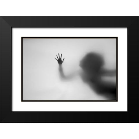 Dream Of Flying Black Modern Wood Framed Art Print with Double Matting by Seita, Milena