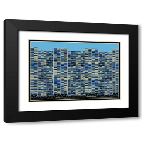 Big-Bigger-Biggest Black Modern Wood Framed Art Print with Double Matting by Van Maastricht, Henk