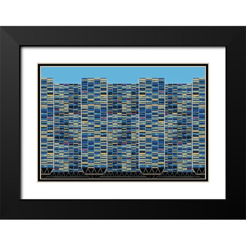 Big-Bigger-Biggest Black Modern Wood Framed Art Print with Double Matting by Van Maastricht, Henk