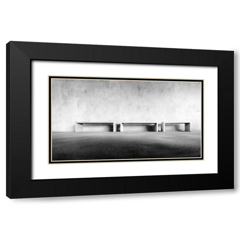 Welkenraedt Funeral Centre Black Modern Wood Framed Art Print with Double Matting by Pixxelpark