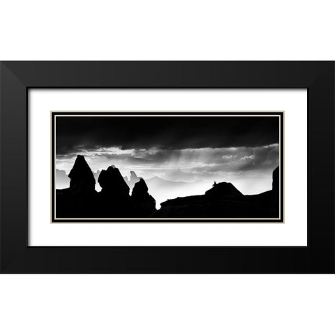 The Thinker Black Modern Wood Framed Art Print with Double Matting by Luis Duran, Juan