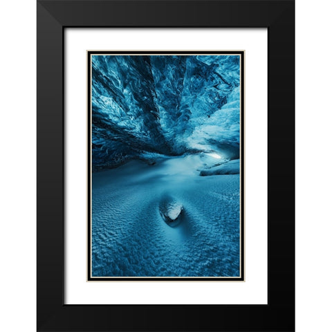 Crystal Cave I Black Modern Wood Framed Art Print with Double Matting by Pablo de, Juan
