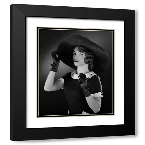 50 Beauty A French Elegance Black Modern Wood Framed Art Print with Double Matting by Allicot, Manu