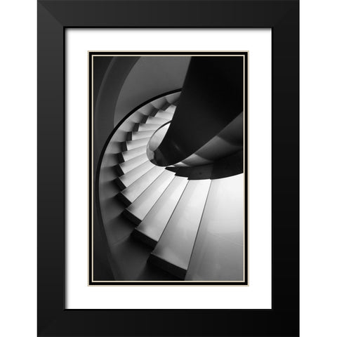Next Level Black Modern Wood Framed Art Print with Double Matting by P Neto, Filipe