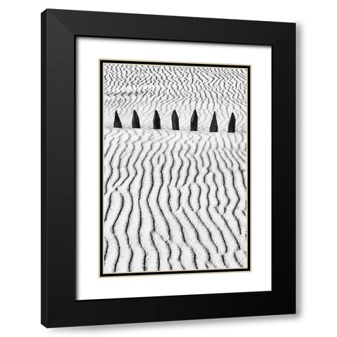 Little Silver Silence Black Modern Wood Framed Art Print with Double Matting by Abrantes, Paulo