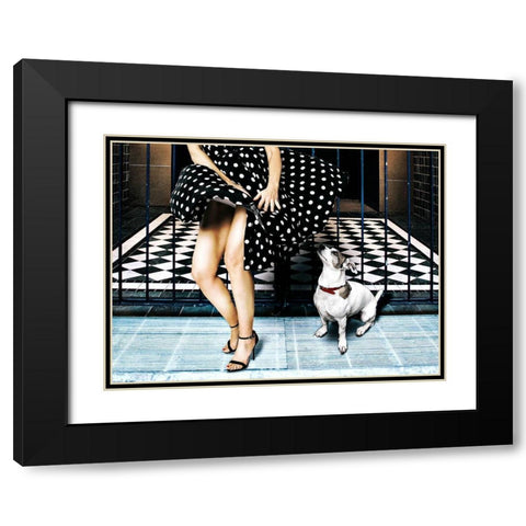 Wow... Black Modern Wood Framed Art Print with Double Matting by Tutsch, Klaus
