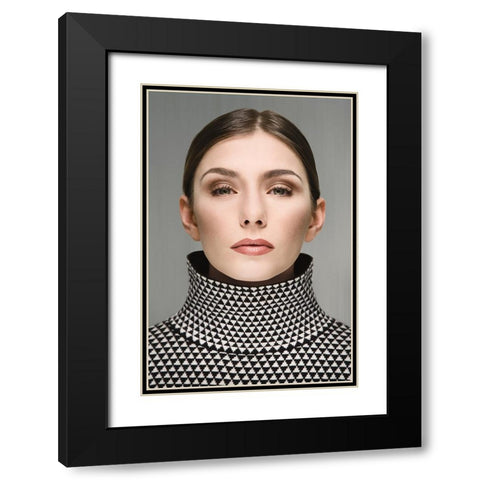 Passport In 3015 Black Modern Wood Framed Art Print with Double Matting by Aristoteles, David