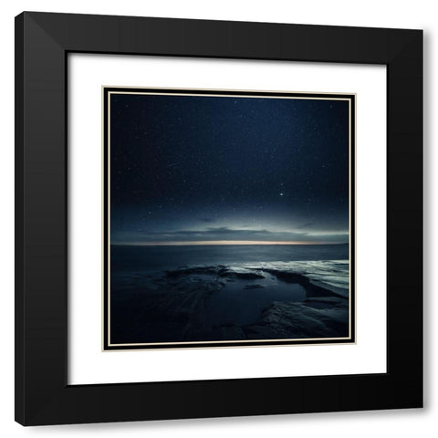 Untitled Black Modern Wood Framed Art Print with Double Matting by Suutari, Mika
