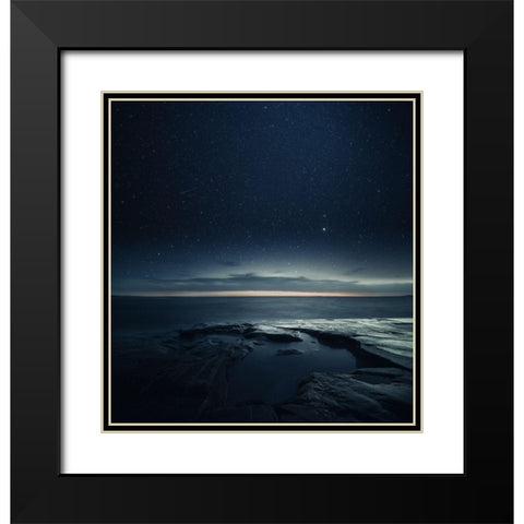 Untitled Black Modern Wood Framed Art Print with Double Matting by Suutari, Mika
