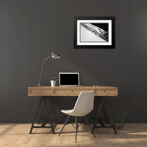 Cloud Of Snow Black Modern Wood Framed Art Print with Double Matting by Sanne, Jakob