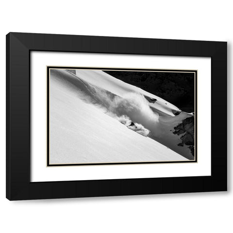 Cloud Of Snow Black Modern Wood Framed Art Print with Double Matting by Sanne, Jakob
