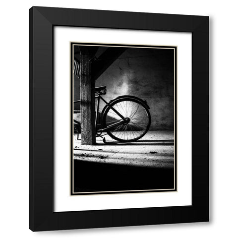 No. 315 Black Modern Wood Framed Art Print with Double Matting by Halasi, Zsolt