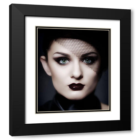 Beauty Black Modern Wood Framed Art Print with Double Matting by Ashton-Jones, Howard