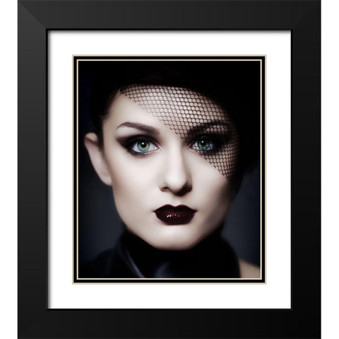 Beauty Black Modern Wood Framed Art Print with Double Matting by Ashton-Jones, Howard