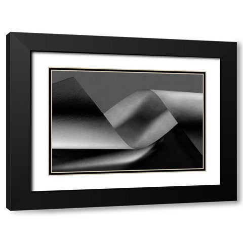 Wound Black Modern Wood Framed Art Print with Double Matting by Kerber, Jutta
