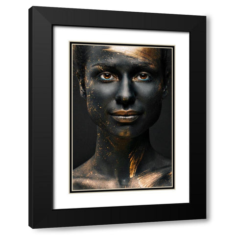 Night Black Modern Wood Framed Art Print with Double Matting by Sutula, Alexandr