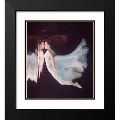 Parallel Worlds Black Modern Wood Framed Art Print with Double Matting by Slegrova, Gabriela